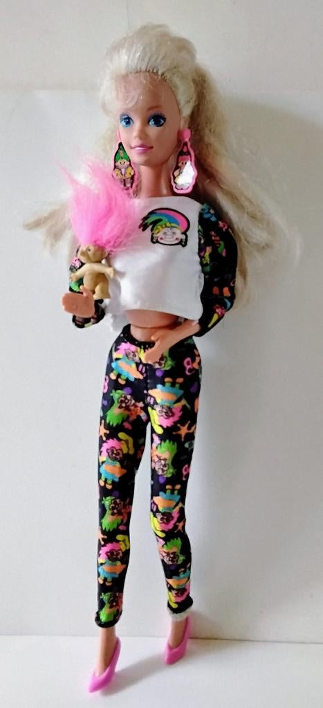 Vintage troll barbie #10257 van Mattel uit 1992. Barbie pop., Ophalen of Verzenden, Gebruikt, Fashion Doll