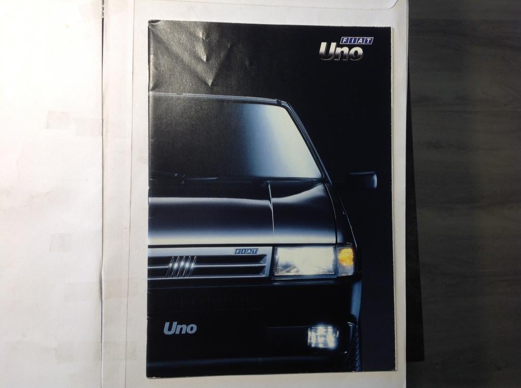 Fiat nuova Uno folder 32 blz NED 1989, Ophalen of Verzenden, Nieuw, Overige merken
