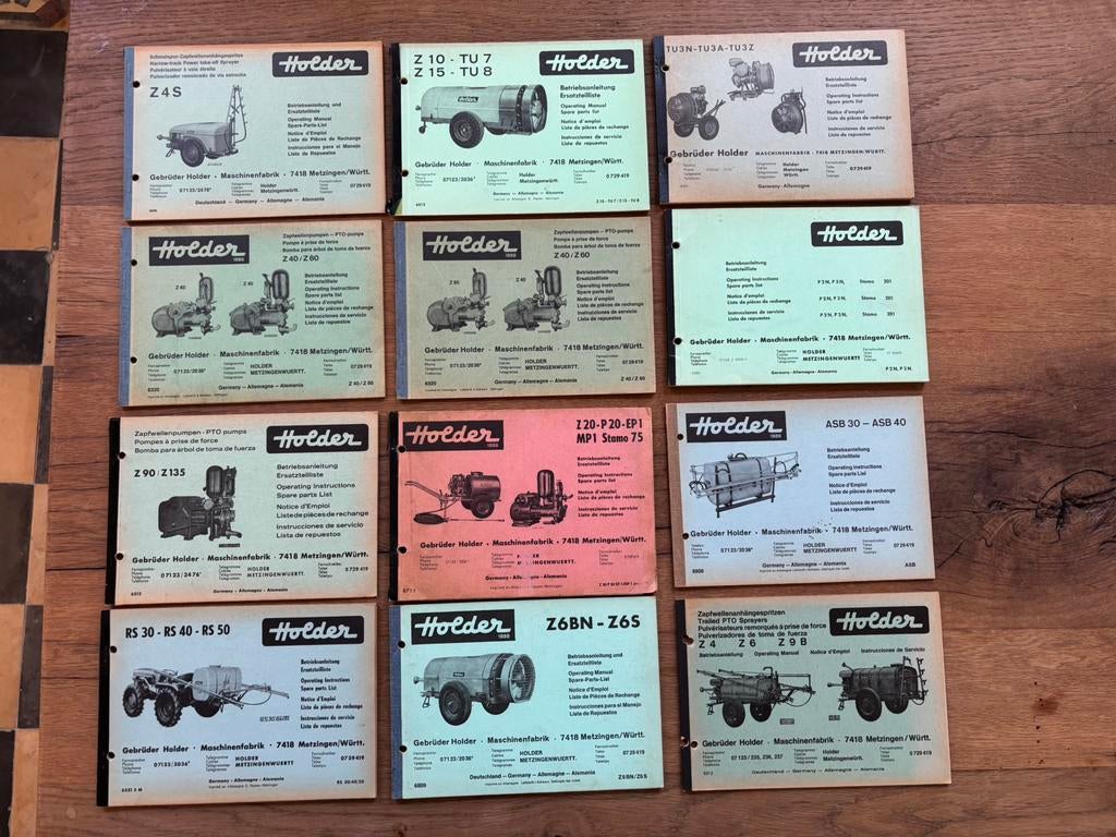 Holder tractor aanbouw spuiten Stamo boekjes 12 stuks, Ophalen of Verzenden, Gelezen, Algemeen