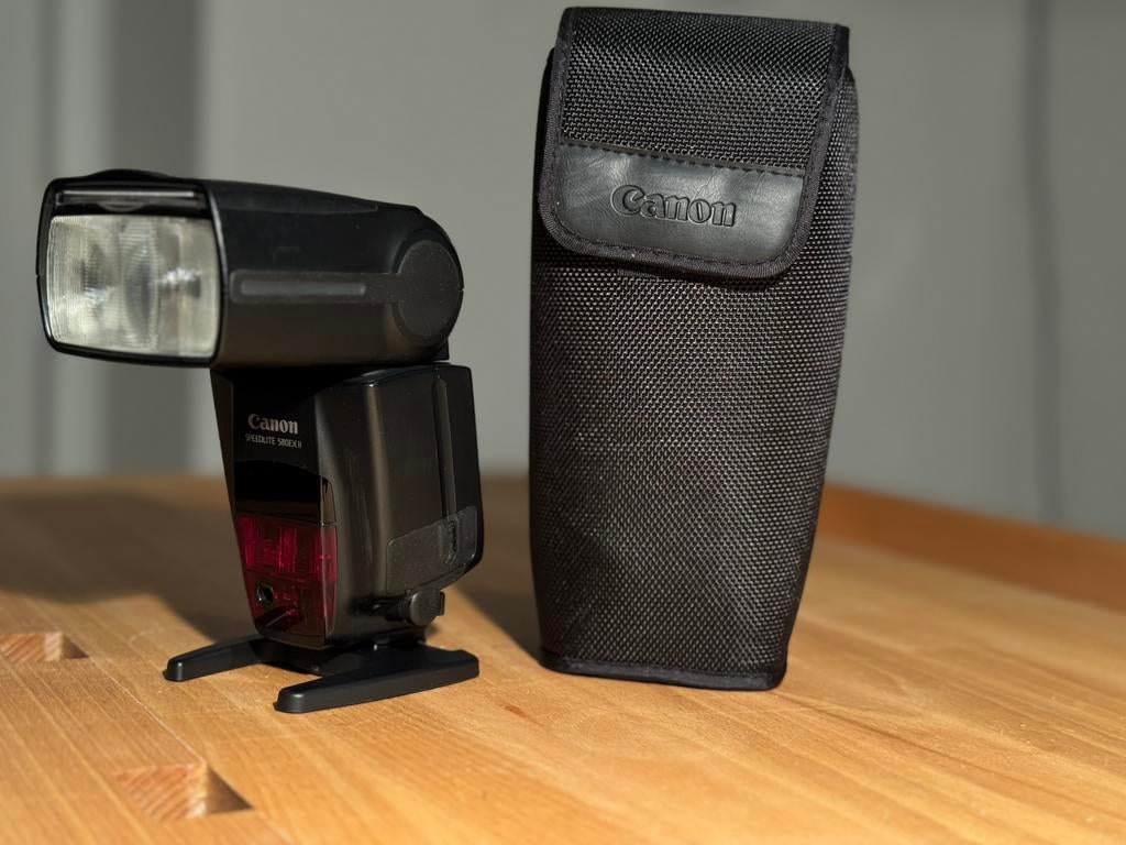 Canon 580 EX II + Lasolite Softbox, Audio, Tv en Foto, Fotografie | Flitsers, Ophalen of Verzenden, Zo goed als nieuw, Canon