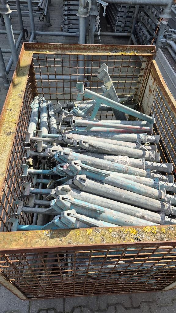 60x Uitschuif console met spie, Ophalen, Gebruikt, Gevelsteiger, Minder dan 2 meter