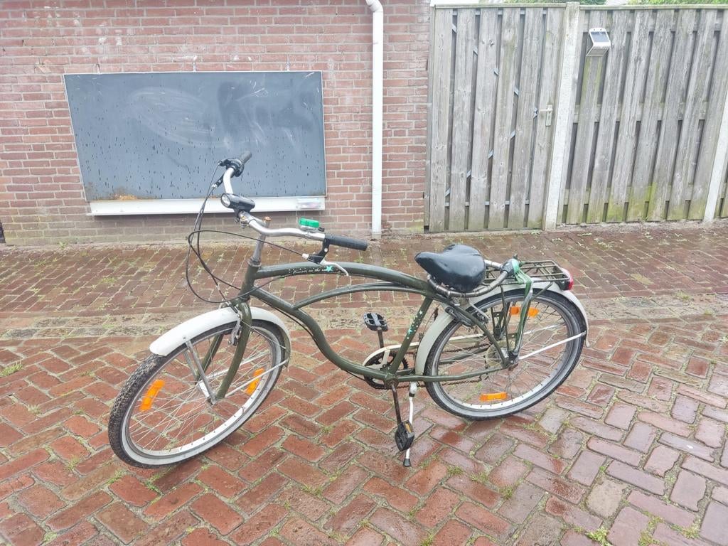 Groene beach cruiser fiets, Ophalen, Gebruikt, Overige merken