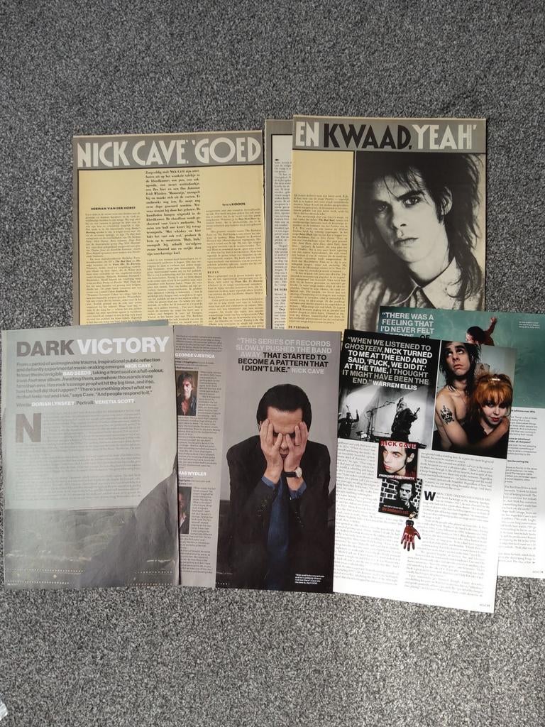 Nick Cave:    sets music articles   1,50, Ophalen of Verzenden, Zo goed als nieuw, Boek, Tijdschrift of Artikel