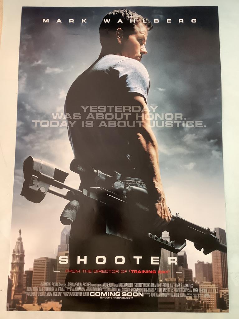 SHOOTER  USA FILMPOSTER / AFFICHE   68-101 cm, Ophalen of Verzenden, Zo goed als nieuw, A1 t/m A3, Film en Tv