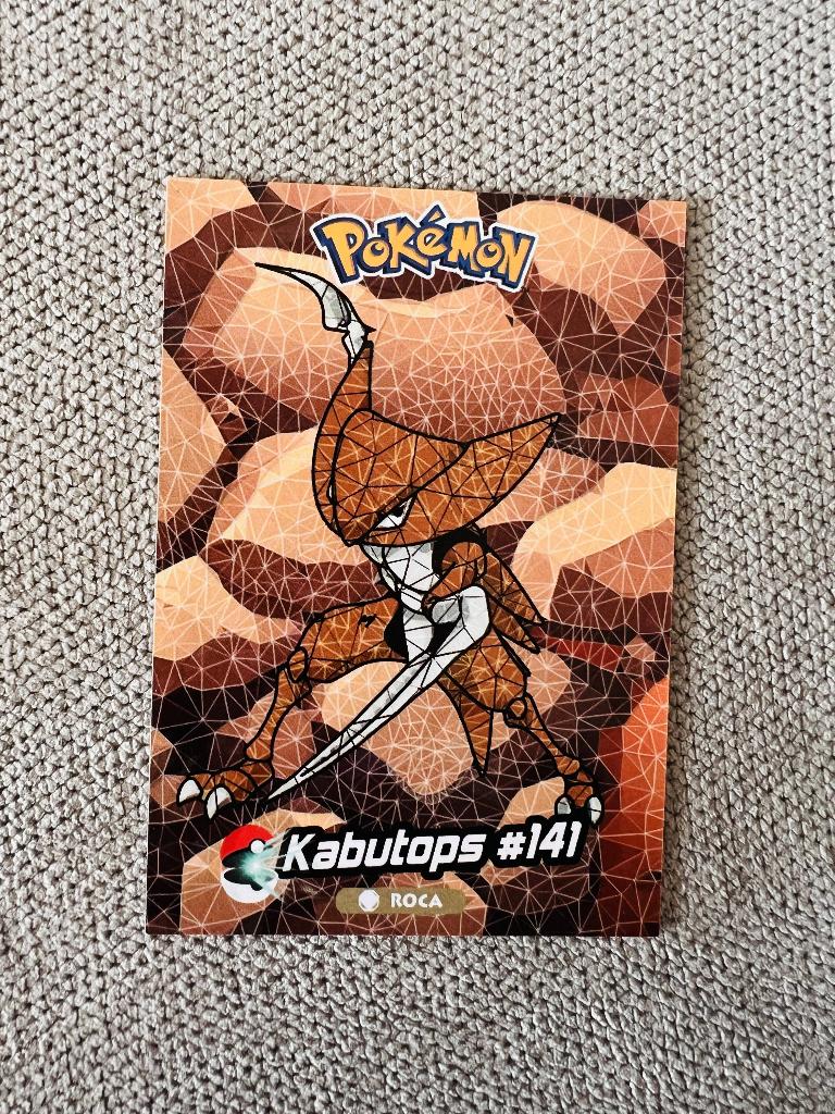 Kabutops 141 Crystal Card Collection Pokemon, Verzenden, Zo goed als nieuw, Losse kaart, Foil