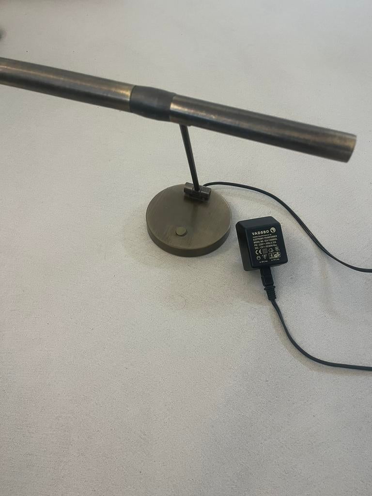 Jahn pianolamp messing, Huis en Inrichting, Lampen | Tafellampen, Gebruikt, Vintage, Ophalen of Verzenden, Metaal