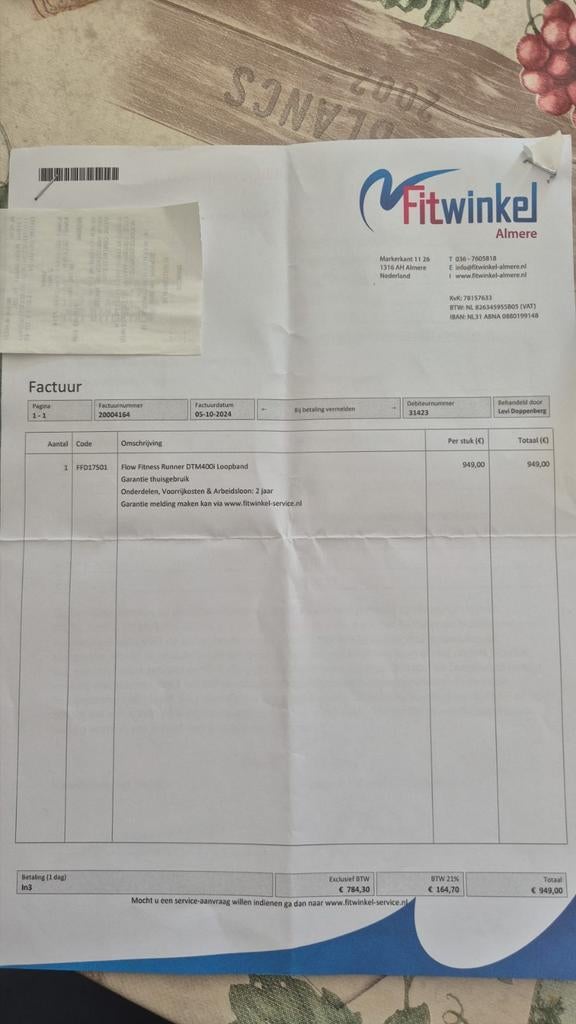 Flow Fitness Runner DTM400i Loopband, Sport en Fitness, Ophalen of Verzenden