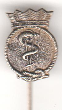 Esculaap of medisch symbool oud speld, Verzenden, Zo goed als nieuw