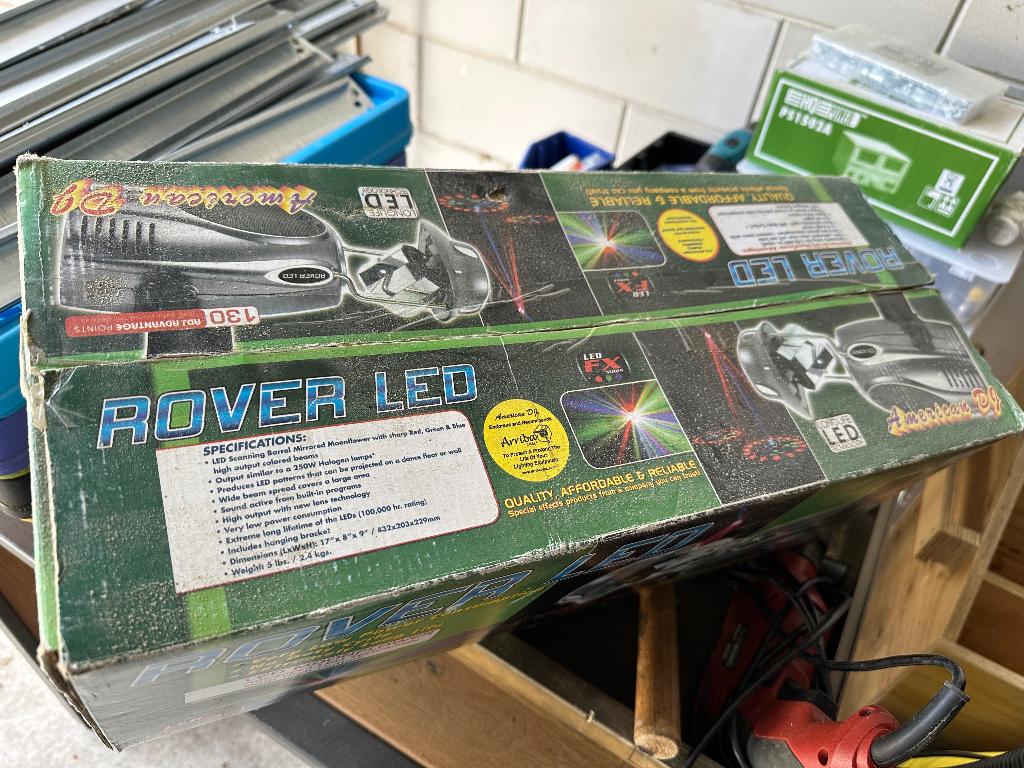 American DJ Rover LED Scanner + 5L Rookvloeistof, Muziek en Instrumenten, Licht en Laser, Ophalen, Gebruikt, Rookmachine