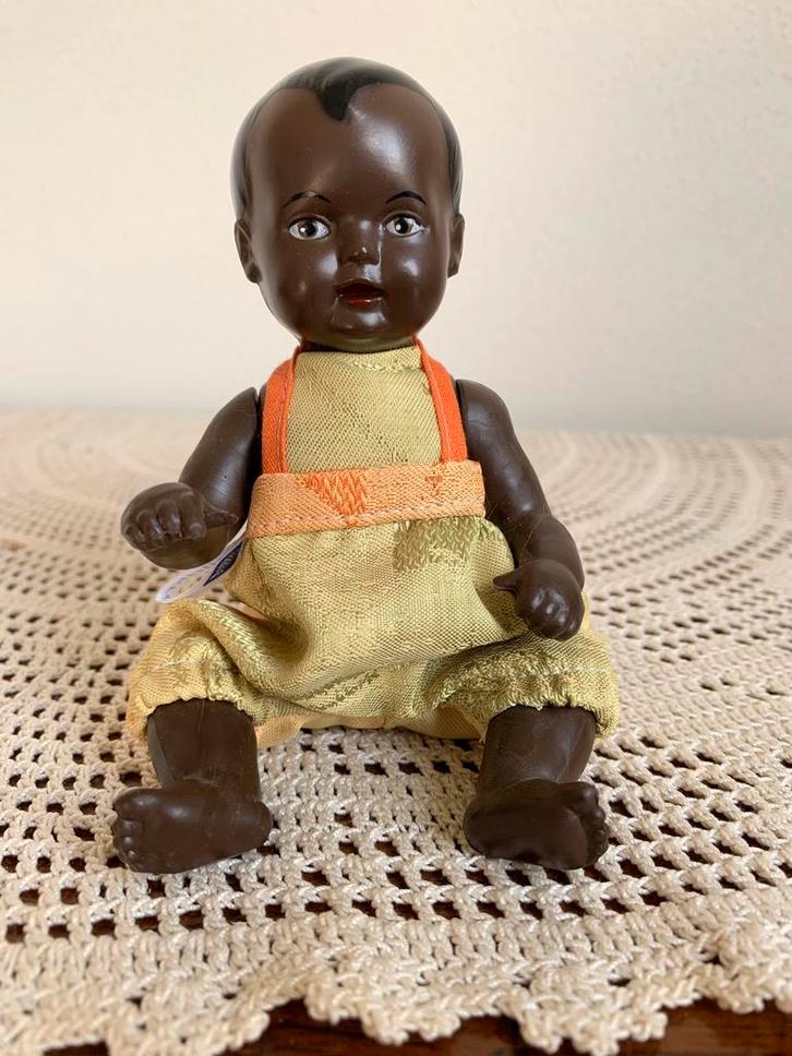 Schildkröt popje in originele  kleding 16 cm, Verzamelen, Poppen, Zo goed als nieuw, Pop, Ophalen of Verzenden