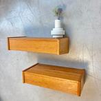 VINTAGE | DEENS | NACHTKASTJES | EIKEN | ZWEVEND, Ophalen, Gebruikt