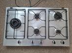 Whirlpool gas inbouwkookplaat RVS 5-pits, Witgoed en Apparatuur, Kookplaten, Gebruikt, Ophalen of Verzenden, Inbouw, Gas