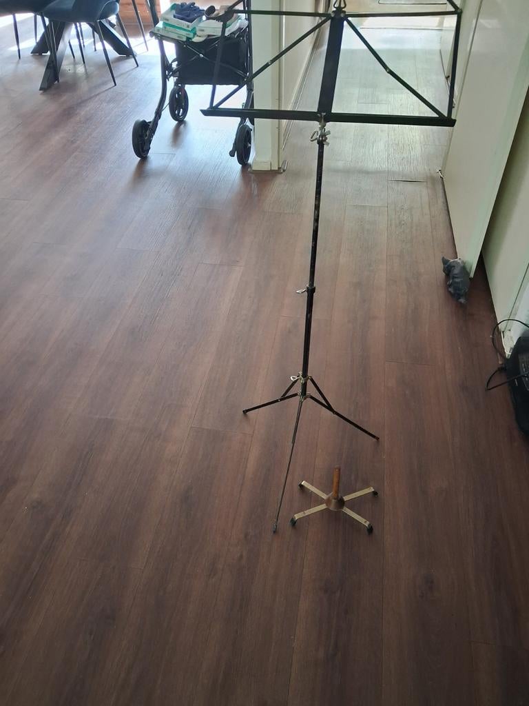 Muziekstandaard en fluitstandaard - goede staat, Ophalen of Verzenden, Gebruikt, Muziekstandaard, Dwarsfluit