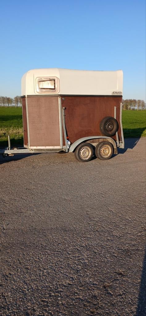 Bockmann trailer 1,5 paards helemaal in orde, Ophalen, Gebruikt, 1½-paards trailer
