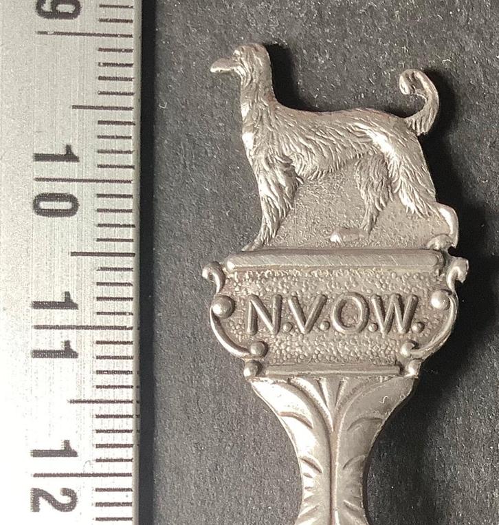 lepel, N.V.O.W. Afghaanse windhond, type 1(L2, Verzamelen, Overige Verzamelen, Gebruikt, Ophalen of Verzenden