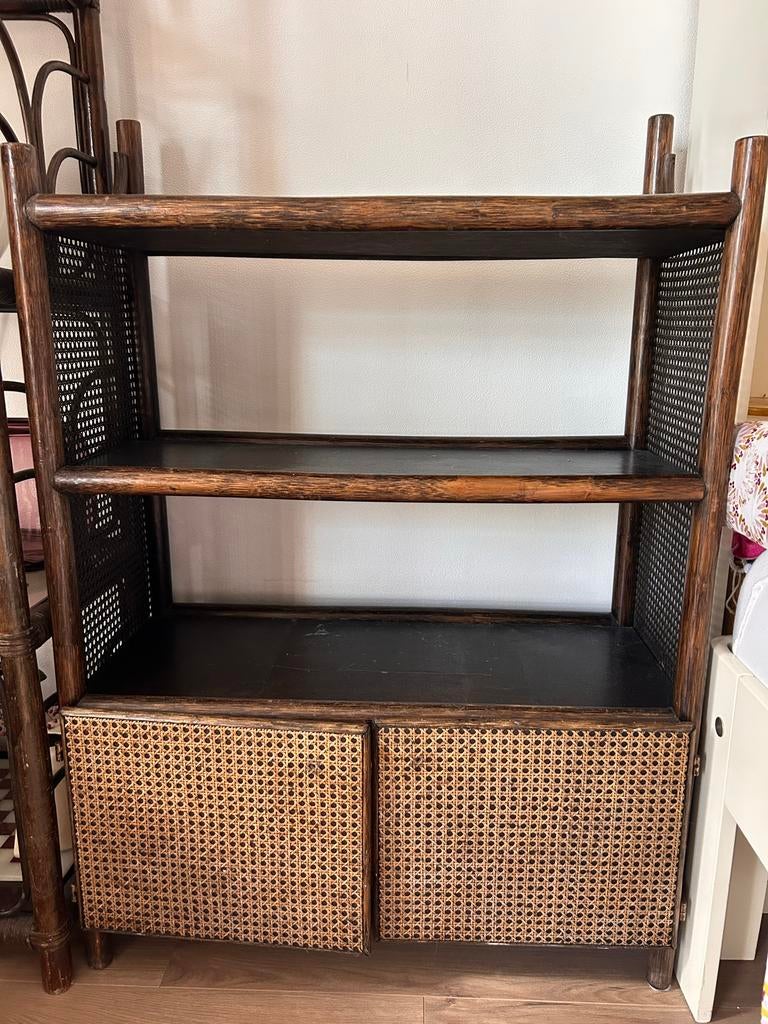 Rotan bamboe webbing kast, Ophalen, Gebruikt