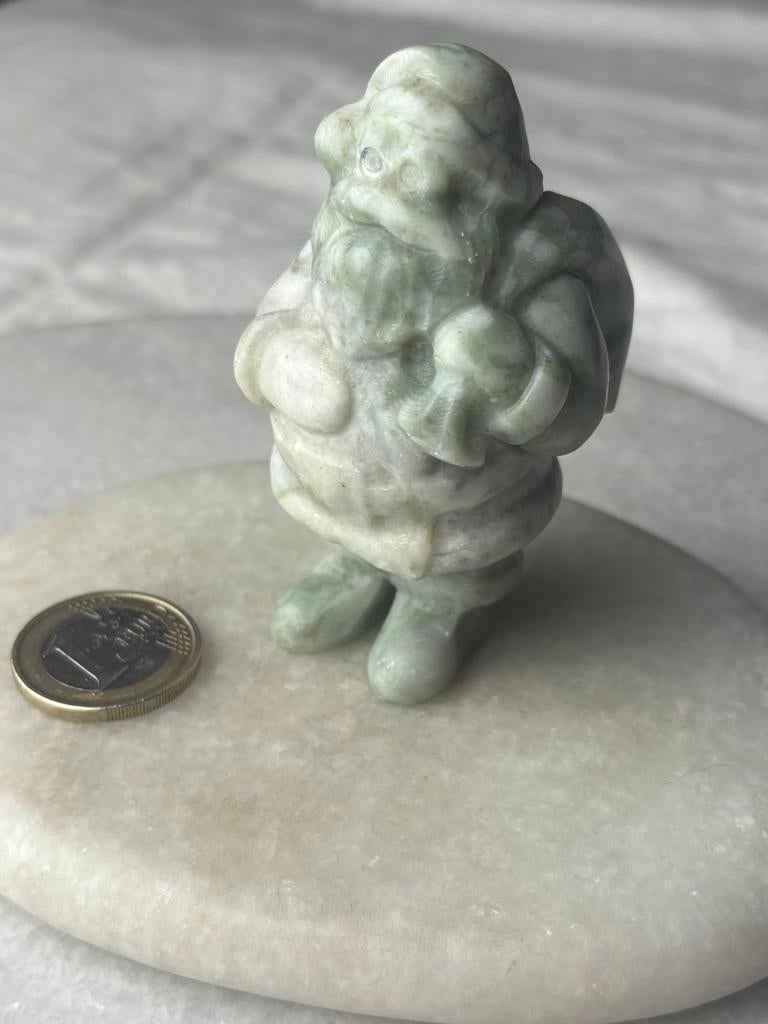 Groene jade kerstman nr 526, Ophalen of Verzenden