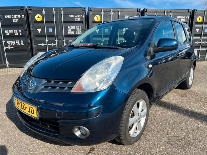 Nissan Note 1.6 16V 2008 Blauw, Auto's, Nissan, Bedrijf, Note, Airbags, Airconditioning, Boordcomputer, Centrale vergrendeling