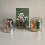 3 verschillende vintage valentijnsetjes van JPG onder dome, Ophalen of Verzenden, Zo goed als nieuw, Miniatuur, Gevuld