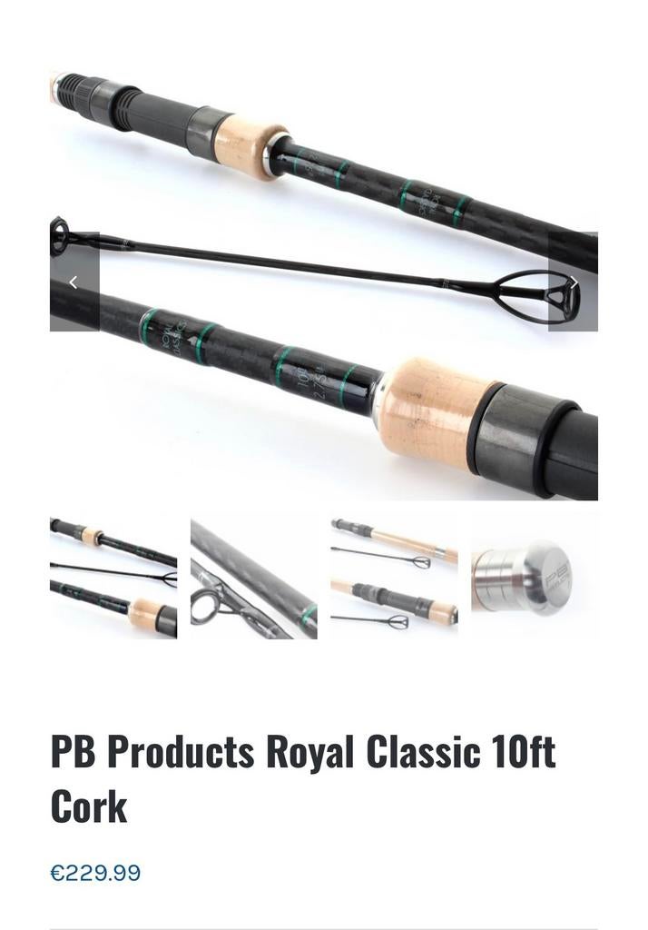 Nieuwe karperhengel PB Products Royal Classic, Ophalen, Nieuw, Werphengel