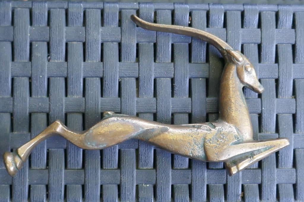 Gazelle sculptuur  van brons  -  Johannes Bosma, Minder dan 20 cm, Verzenden, Art deco, Beeld