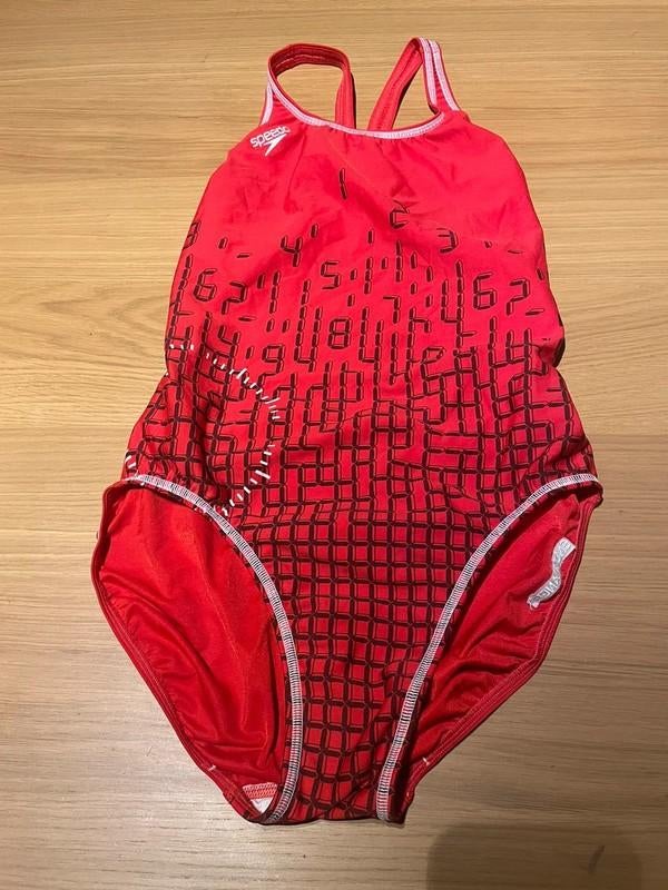 Speedo Badpak, Rood, maat 42, Kleding | Dames, Badmode en Zwemkleding, Verzenden, Badpak, Speedo, Zo goed als nieuw