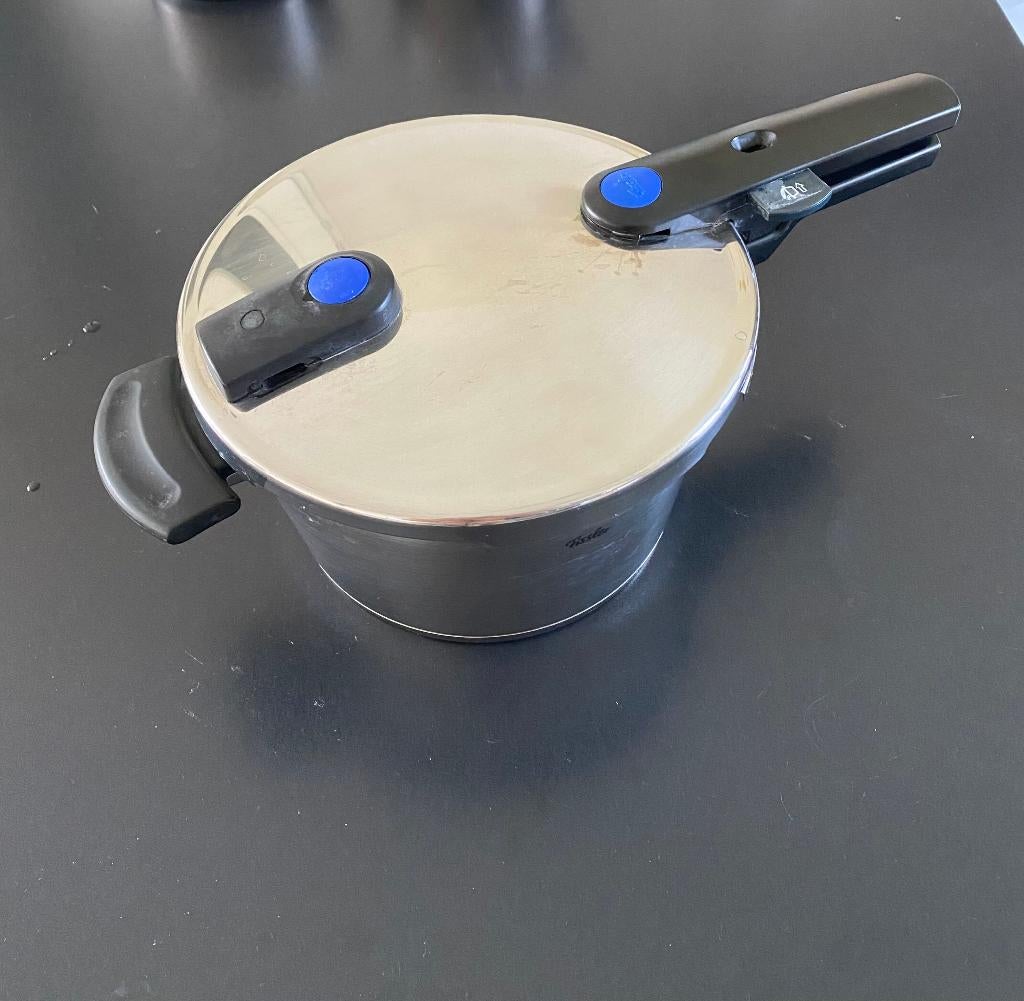 Fissler snelkookpan, Huis en Inrichting, Keuken | Potten en Pannen, Ophalen, Gebruikt, Rvs, Kookpan of Snelkookpan