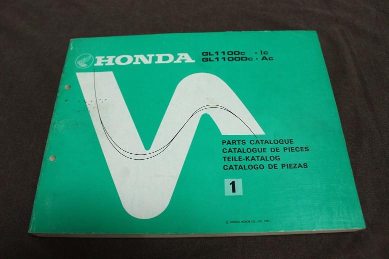 Honda GL1100 C DC IC AC 1981 motorcycle parts list GL 1100, Motoren, Handleidingen en Instructieboekjes, Ophalen of Verzenden
