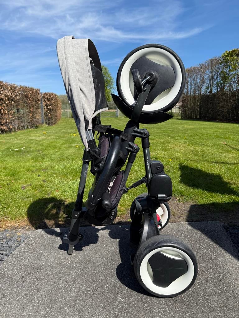 Q-play driewieler met duwstang en verstelbare zitting, Fietsen en Brommers, Ophalen, Gebruikt, Duwstang