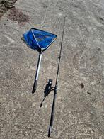 Vishengel met molen en visnet - Complete set, Ophalen, Zo goed als nieuw, Complete set