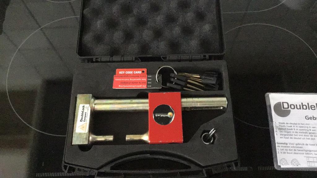 Disselslot, boottrailer-slot, dubbellock Condor SCM gekeurd, Caravans en Kamperen, Ophalen of Verzenden, Gebruikt