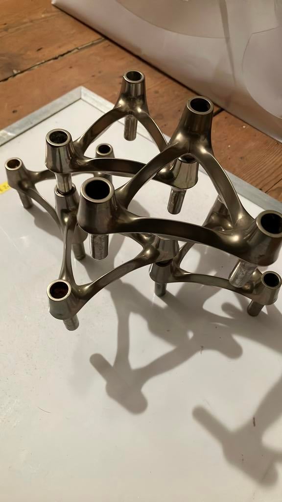 Nagel BMF kandelaars set 5 stuks vintage design, Ophalen of Verzenden