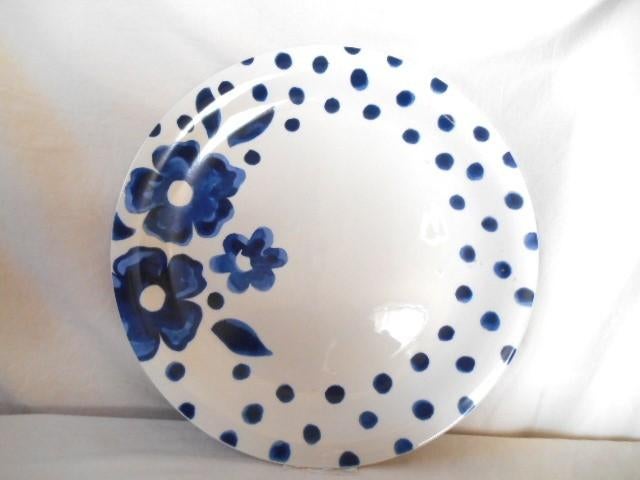 Hema servies LISSABON, prachtige gebaksschaal/ hapjesschaal, Ophalen of Verzenden, Overige stijlen, Aardewerk, Schaal of Schalen