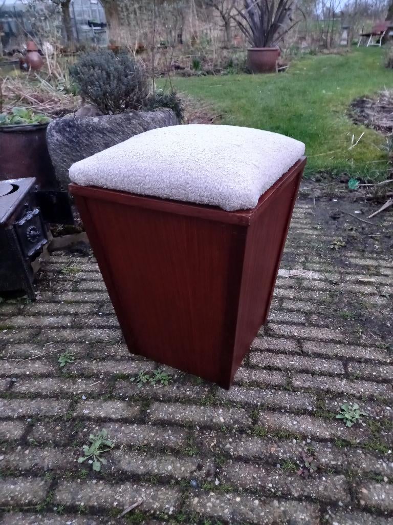 Retro opberg kruk, Ophalen of Verzenden, Huis en Inrichting