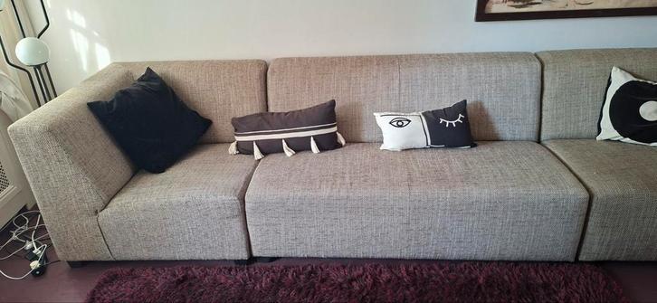 Trendhopper bank - 3 elementen., Huis en Inrichting, Banken | Complete zithoeken, Gebruikt, Stof, Ophalen