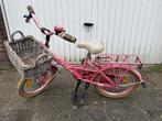 Roze Loeki kinderfiets met mandje, Ophalen, Zijwieltjes, Gebruikt, Loekie