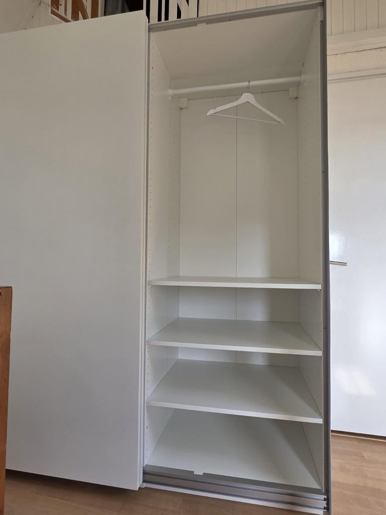 Ikea Pax kledingkast wit met schuifdeuren, Ophalen, Nieuw, 50 tot 75 cm, 200 cm of meer