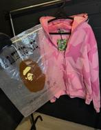 Bape zip Hoodie, Maat 42/44 (L), Ophalen of Verzenden, Roze, Onbekend
