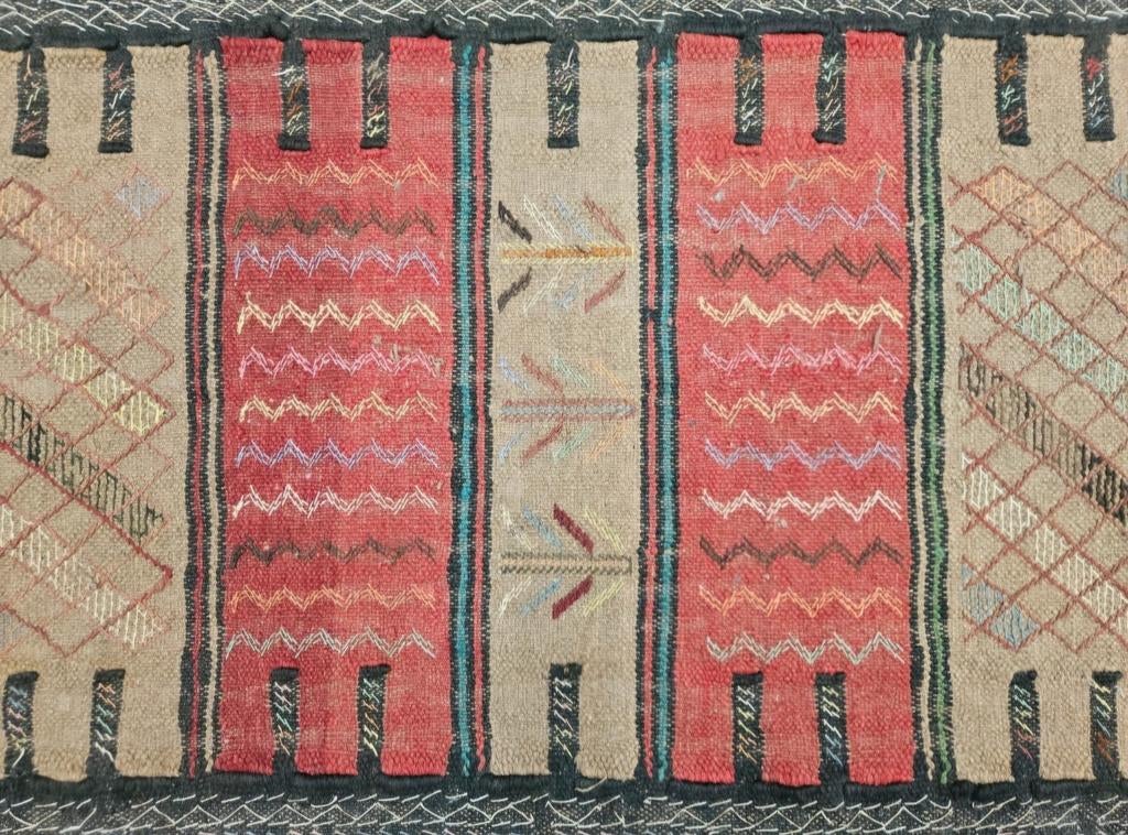 Handgeknoopt Perzisch wol Quchan Kelim tapijt 110x176cm, Persian Perzisch vintage oosters hype, Crème, 100 tot 150 cm, HYPE POP-UP