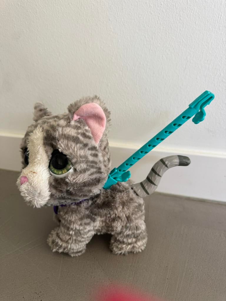furReal Walkalots Big Wags lopend katje, interactief speelgoed voor kinderen, met geluidjes en reacties, interactief speelgoed voor meisjes en jongens