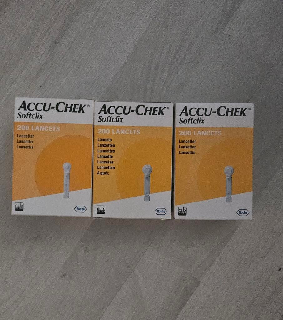 Accu-Chek Softclix lancetten - 3 nieuwe doosjes, Ophalen of Verzenden, Nieuw, Overige typen