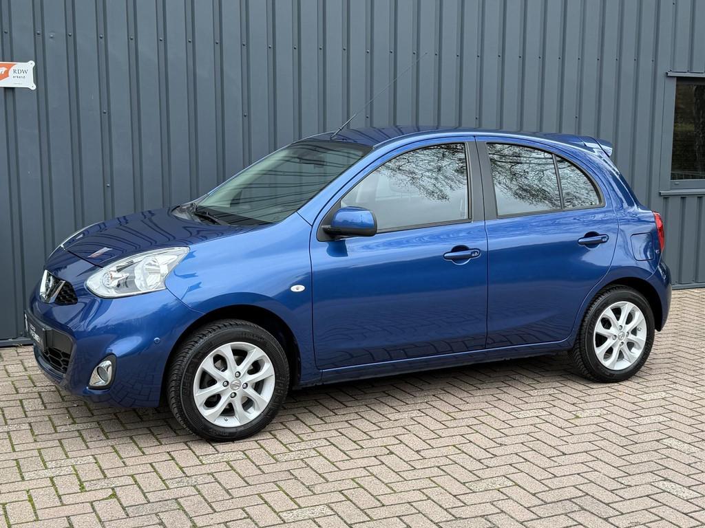 Nissan Micra 1.2 Tekna 1E EIGENAAR!/DEALER OND.!/CLIMA!/APK!, Voorwielaandrijving, Stof, Gebruikt, Zwart