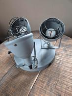 Robuuste grijze 3 spot, Huis en Inrichting, Lampen | Spots, Ophalen of Verzenden, Gebruikt, Metaal of Aluminium