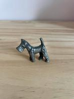 Klein tinnen hondje / terriër - miniatuur beeldje, Verzamelen, Beelden en Beeldjes, Ophalen of Verzenden, Gebruikt, Dier