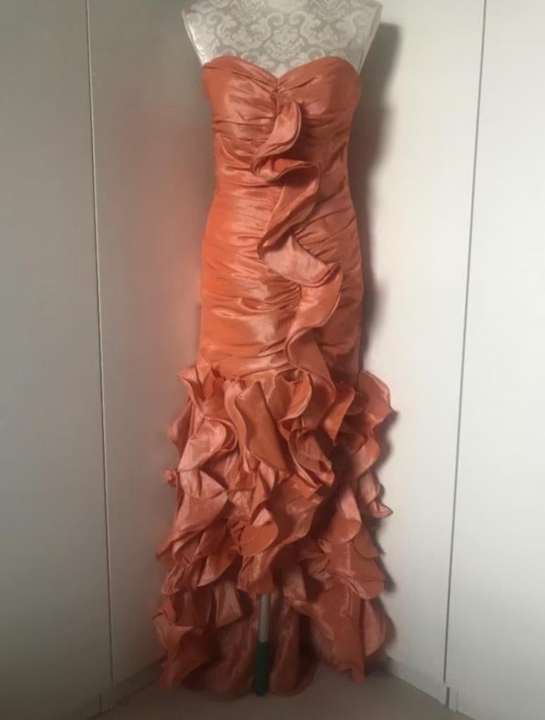 Strapless Jurk met Bijpassende Sjaal, Maat 38/40 (M), Galajurk, Overige kleuren, Ophalen of Verzenden
