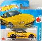 Hot Wheels '91 Mazda MX-5 Miata, geel, Hobby en Vrije tijd, Modelauto's | Overige schalen, Ophalen, Nieuw, Auto