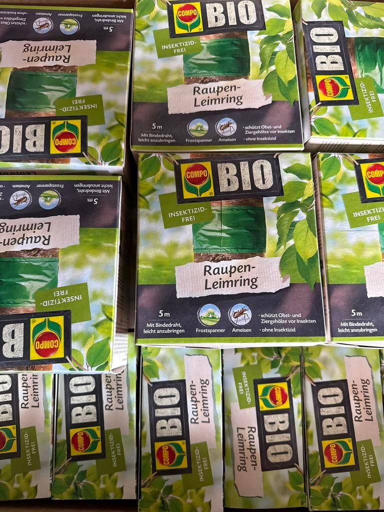 Compo Bio Rupsen-Leimring boomlijmband 5m. 60st., Ophalen of Verzenden, Nieuw, Ongediertebestrijding