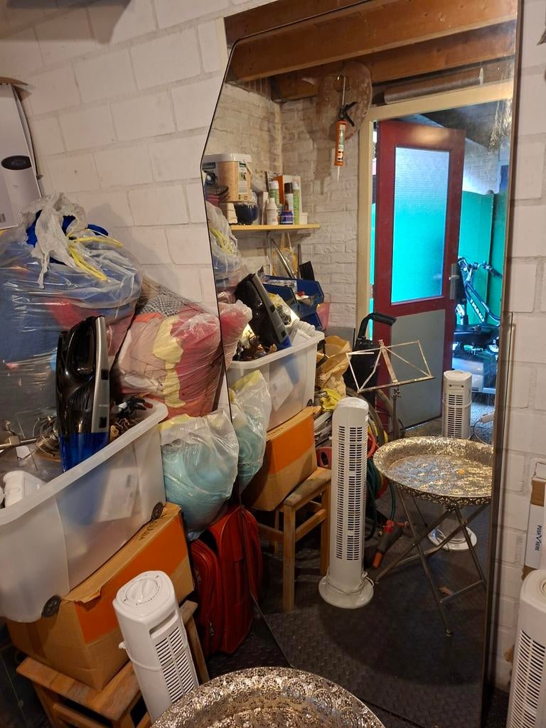 Grote spiegel met afgeschuinde randen, Huis en Inrichting, Woonaccessoires | Spiegels, Ophalen