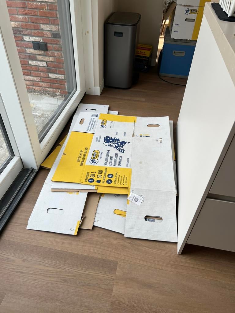 Gratis verhuisdozen, Doe-het-zelf en Verbouw, Kratten en Dozen, Ophalen, Doos, 40 tot 60 cm, 50 tot 75 cm