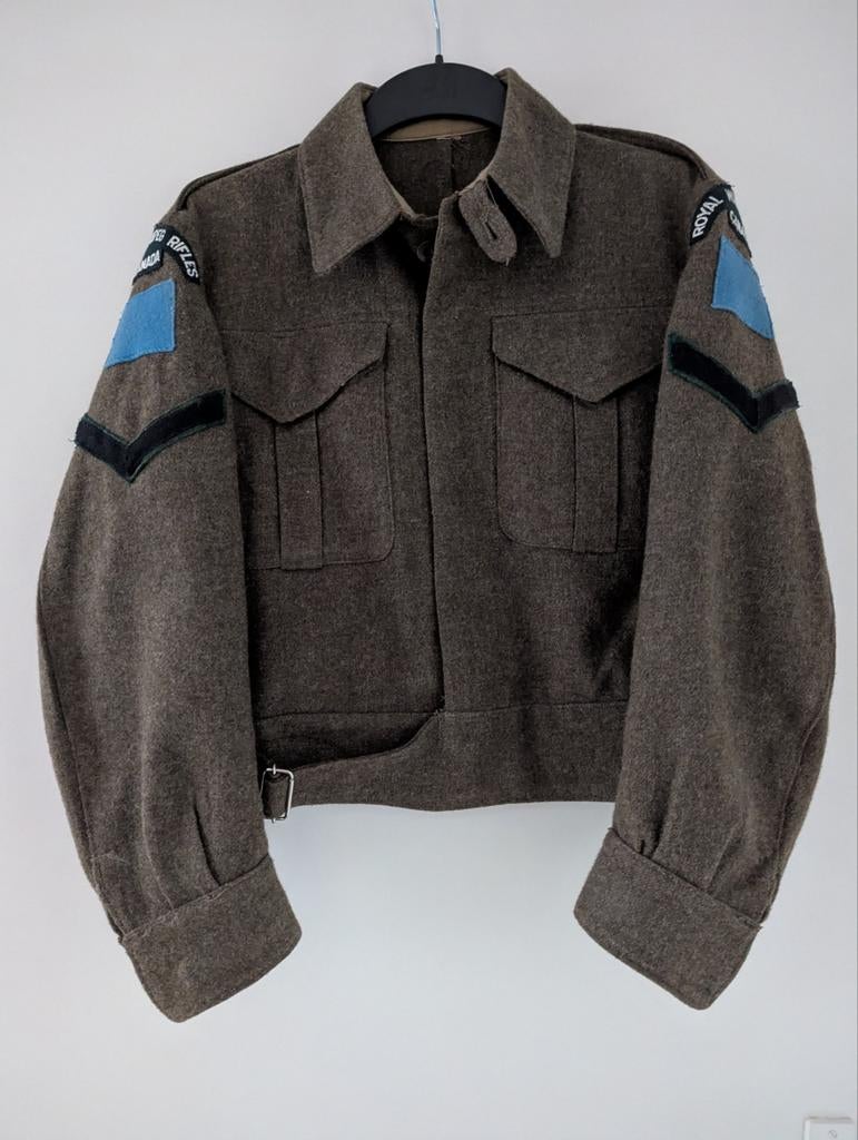 Canadese battledress 1945, Ophalen of Verzenden, Landmacht, Overige gebieden, Kleding of Schoenen